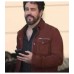 Maggie (Daniel) Adam Korson Brown Suede Leather Jacket